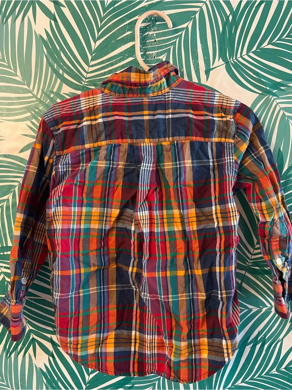Ralph Lauren Multicolor Plaid Button-Down Shirt 2T 100% cotton